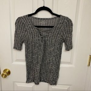 American Eagle lace up T-shirt